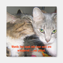 Whispered Words Cats Magnet