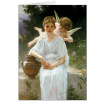 Whisperings of Love, William Adolphe Bouguereau Card