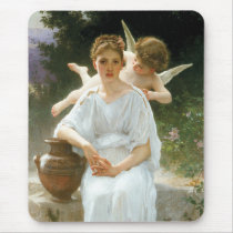 Whisperings of Love, William Adolphe Bouguereau Mousepad