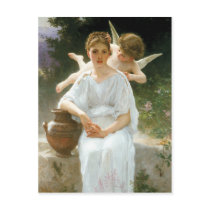 Whisperings of Love, William Adolphe Bouguereau Post Card