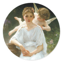 Whisperings of Love, William Adolphe Bouguereau Stickers