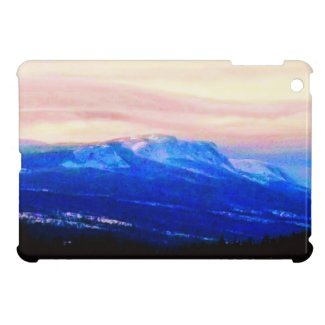 Whispy Winter Mountains Canada iPad mini case