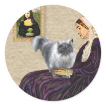 Whistlers Mother - Blue Smoke Persian Stickers