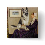Whistlers Mother - German Shepherd 9 Pinback Button