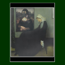 Whistler's Mother got Gassed postcards