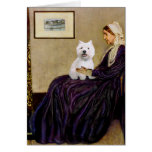 Whistlers Mother - Westie 2 Greeting Card