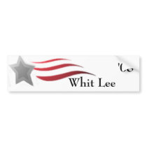 Whit Lee for President Bumper Sticker bumper stickers