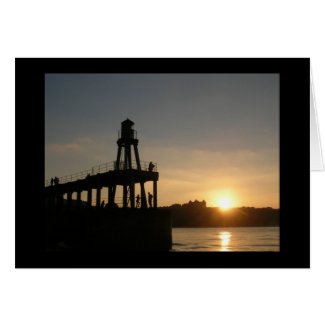 Whitby Sunset Greeting Cards