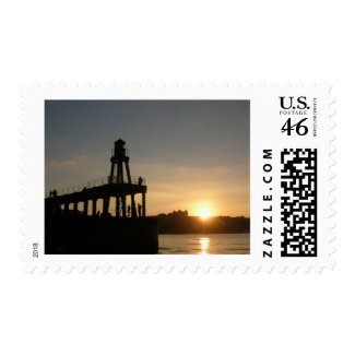 Whitby Sunset Postage