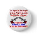 White 2nd Amendment Not Understand buttons