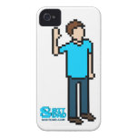 White 8-bit iPhone 4 Case