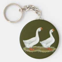 White African Geese Key Chain