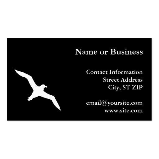 White Albatross Business Card (front side)