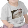 White albino netherland dwarf rabbit head tee shirts