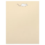 White Albino Pet Rat. letterhead