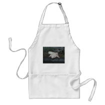 white alligator apron