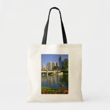 White Along the Bow River, Canada flowers Tote Bag