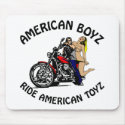 White American Boyz Ride Am Toyz mousepads by WhiteTiger_LLC White American Boyz Ride Am Toyz mousepads