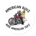 White American Boyz Ride Am Toyz stickers by WhiteTiger_LLC White American Boyz Ride Am Toyz stickers