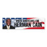 White Americans for Herman Cain 2012 Decal Bumper Stickers