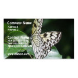 White and Black Butterfly Business Card