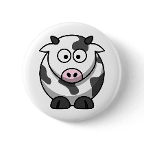 White and black cow buttons