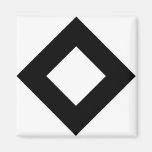 White and Black Diamond Pattern Magnets