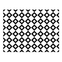 White and Black Diamond Pattern postcards