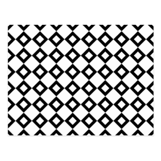 White and Black Diamond Pattern