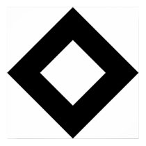 White and Black Diamond Pattern posters