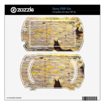 White and black horse in the river by Seurat Decals For The PSP Go