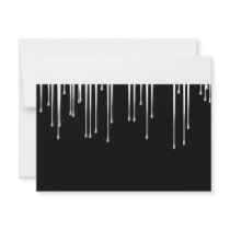 White and Black Personalized Announcement