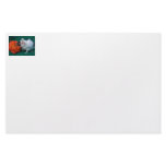 White and Black mouse Orange Tea Rose Stationery