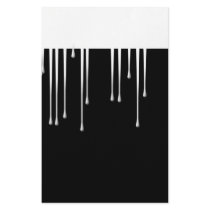 White and Black Stationery Paper