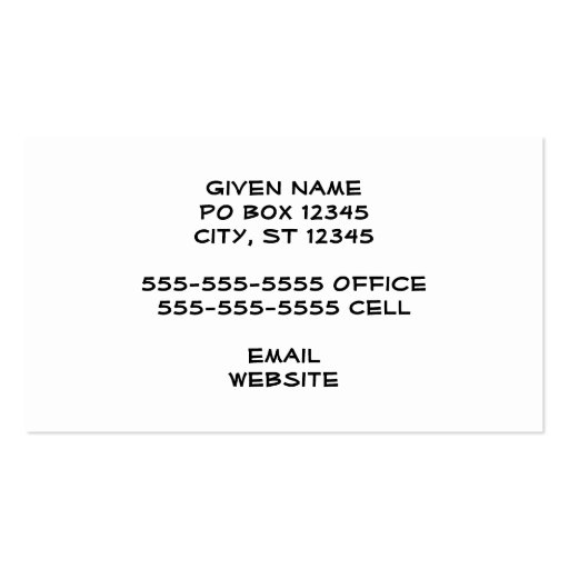 White and Black Stripe Business Card Templates (back side)