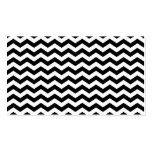 White and Black Zig Zag Business Card