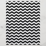 White and Black Zig Zag Custom Flyer