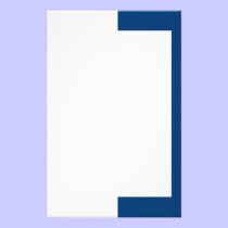White and Blue Ivy Border Stationery stationery