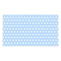 White and Blue Polka Dot Pattern. Spotty. Business Card Templates