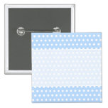 White and Blue Polka Dot Pattern. Spotty. Button