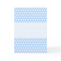 White and Blue Polka Dot Pattern. Spotty. Greeting Cards