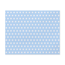 White and Blue Polka Dot Pattern. Spotty. Custom Flyer
