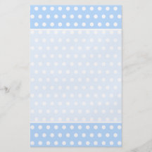 White and Blue Polka Dot Pattern. Spotty. Flyer
