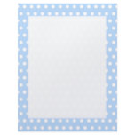 White and Blue Polka Dot Pattern. Spotty. Letterhead Design