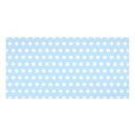White and Blue Polka Dot Pattern. Spotty. Photo Greeting Card