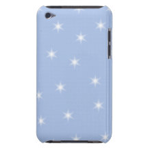 White and Blue Stars Design. iPod Case-Mate Cases