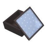 White and Blue Stars Design. Premium Jewelry Box