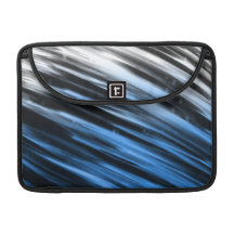 White and Blue Streaks Sleeve For MacBooks