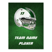 White and Dark Green Football Helmet posters by tjssportsmania White and Dark Green Football Helmet posters