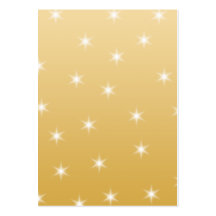 White and Gold Color Star Pattern Business Card Templates